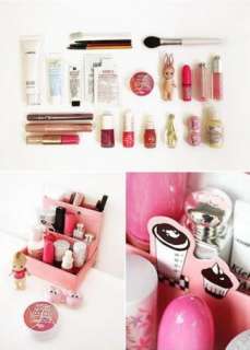 DIY Paper Stationery Makeup Cosmetic Desk Organizer Storage Box 2 
