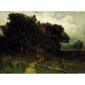  Untitled (landscape, woodcutter on path)
