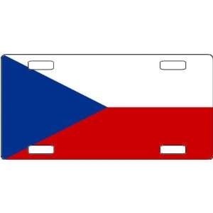  Czech Republic Flag Vanity License Plate 
