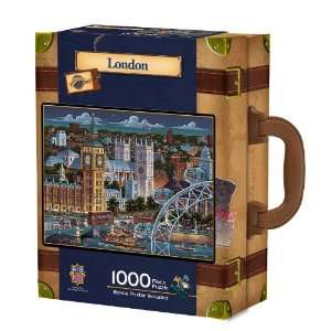   / Collector Suitcase 1000 piece Puzzle, London Toys & Games