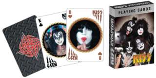 KISS COLLECTABLE POKER PLAYING CARDS 52 DESIGNS  