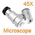 60X Microscope Loupe LED Magnifier + Currency Detecting  