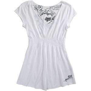  Fox Racing Womens Under Age Top   X Small/White 