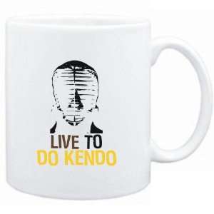  Mug White  LIVE TO do Kendo  Sports