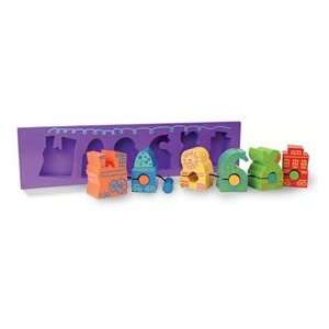  Wooden Puzzle Train Toys & Games