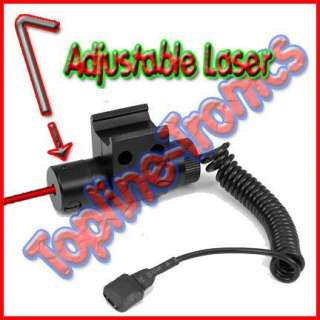 Airsoft FULL METAL ADJUSTABLE Red Laser Sight Dot Scope  