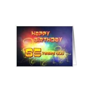  swirling lights Birthday Card, 85 years old Card Toys & Games