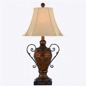    Quoizel Urn Table Lamp with Scrolling Arms