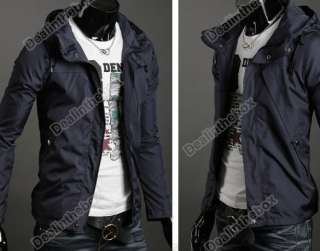 New Mens Fashion Slim Concise Sexy Top Designed Coat Jacket 3 Color 4 