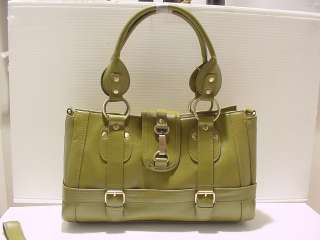   BAG IN LEATHER FOR WOMEN LADIES PURSE TOTES IN GREEN BLACK  