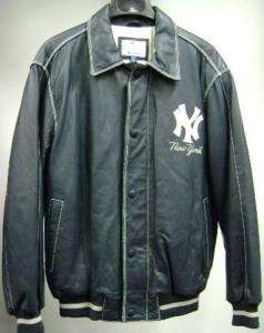 New York Yankees Throwback Leather Jacket 881674797478  