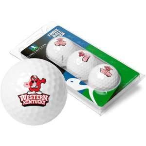 Western Kentucky Hilltoppers NCAA 3 Golf Ball Sleeve Pack  