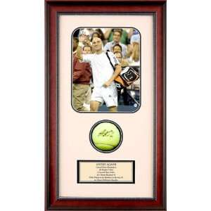 Andre Agassi Autographed Tennis Ball Shadowbox