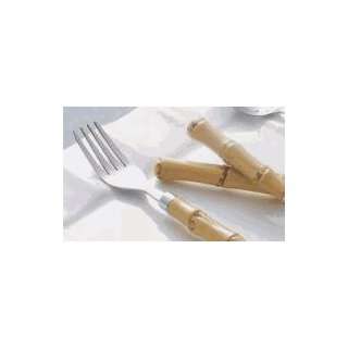 Ten Strawberry Street Bamboo Dinner Fork  Set of 4  