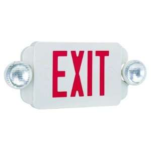 Royal Pacific RXEL19RW Exit Sign / Emergency Light Combo, White with 