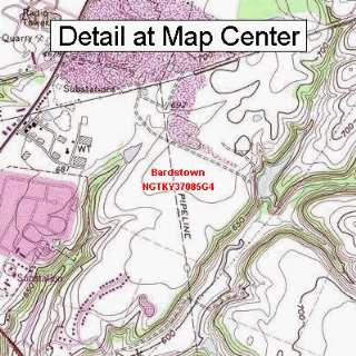 USGS Topographic Quadrangle Map   Bardstown, Kentucky (Folded 