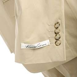 Kenneth Cole Mens Khaki 2 button Suit  