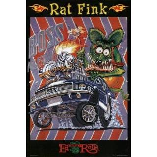 Rat Fink   Boss Mustang   Big Daddy Ed Roth 12x18 Poster  