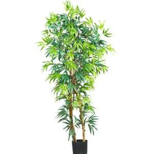  Real Looking 5 Fancy Style Bamboo Silk Tree Green Colors 