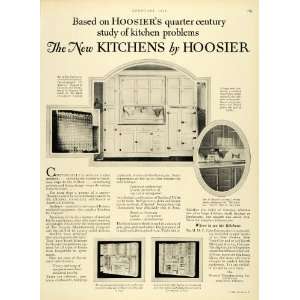  1928 Ad Hoosier Mfg Co Newcastle Indiana Kitchens 