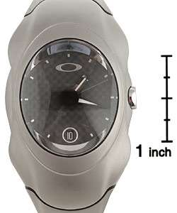 Oakley Timebomb Mens Carbon Dial Titanium Watch  