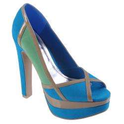Journee Collection Womens Lust Open Toe Multi color Pumps 