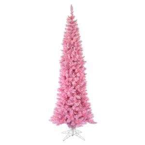  9 x 41 Pink Pencil Christmas Tree 500 Pink Lights 1123T 