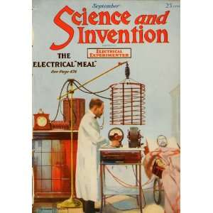 1920 Cover Science Invention Vintage Electric Shock Devices Medical 
