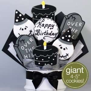 Over the Hill Birthday Cookie Bouquet   7 Piece  Grocery 