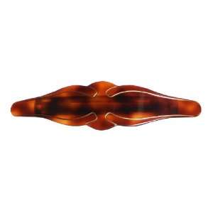   Tortoise Shell Barrette With Pencil Line Gold Paint In Wings Beauty