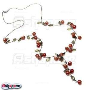Fashion Sweet Cherry Cherries Thailand Style Long Necklace  