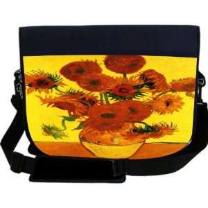 Life with Fifteen Sunflowers NEOPRENE Laptop Sleeve Bag Messenger Bag 