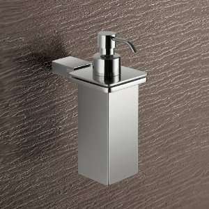   01 13 Wall Mounted Square Polished Chrome Soap Dispenser 3881 01 13