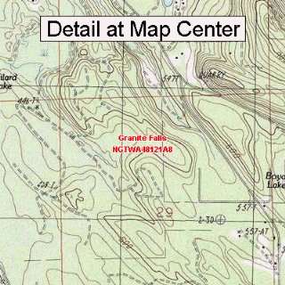 USGS Topographic Quadrangle Map   Granite Falls, Washington (Folded 