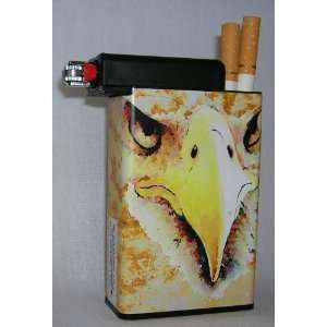  Cigarette Case With Lighter Holder Eagle Face Everything 