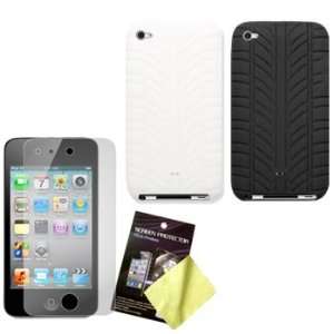   Covers (White, Black) & LCD Screen Guard / Protector for Apple iPod