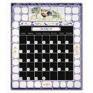  Rooster Tile Perpetual Calendar ST0083PC