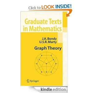 Graph Theory (Graduate Texts in Mathematics) Adrian Bondy, U. S. R 