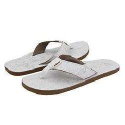REEF Leather Smoothy White Craq Sandals  