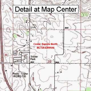   Map   Cedar Rapids North, Iowa (Folded/Waterproof)