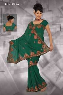 Amrita Rama Georgette Designer Party Wear Sari saree  