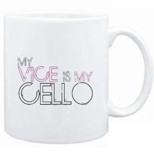  Mug White  my vice is my Cello  Instruments