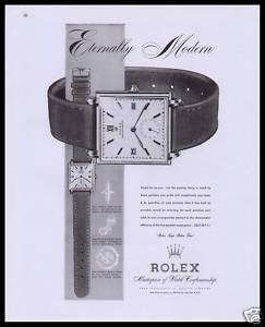 1947 Rolex Watches Ad Chronometer Eternally Modern  