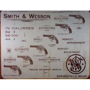  Smith and Wesson Revolver Sign