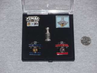 Chicago Blackhawks Stanley Cup Champions 5 Pin Set FREE  