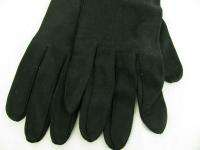 Vintage Grandoe Cotton Ladies Black Evening Gloves  