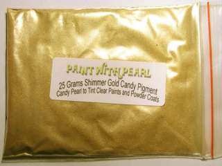   in 25 gram bag roughly about 2 fl oz is a dry mica metallic powder for
