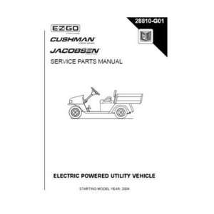  EZGO 28810G01 2004+ Service Parts Manual for E Z GO 