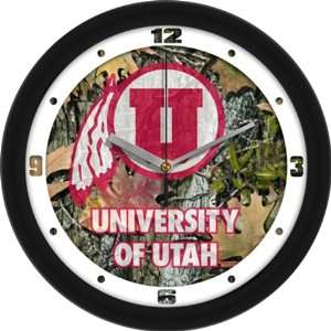    University of Utah Utes Glass Wall Clock