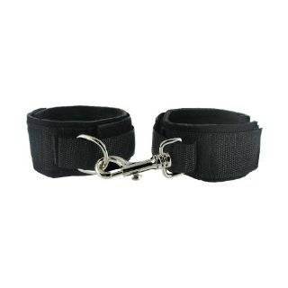   Novelties Faux Fur Covered Metal Handcuffs with Keys and Blindfold